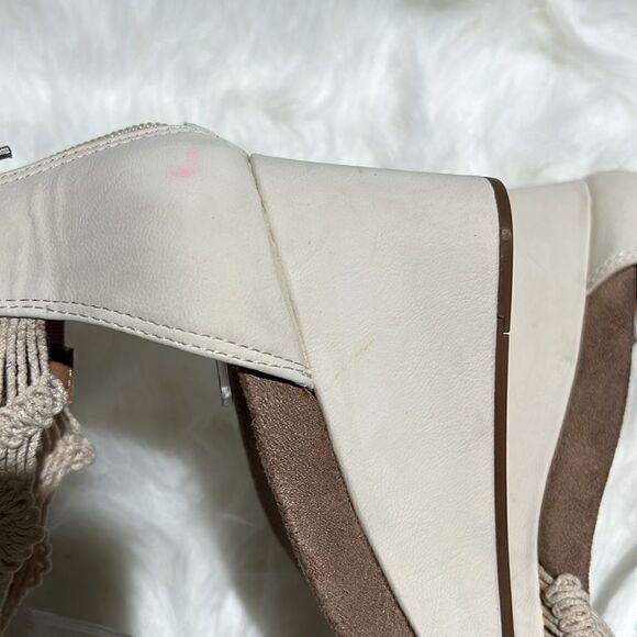 New Lucky Brand Macramé Wedge Sandal Size 7.5M.  B86 - Picture 7 of 9